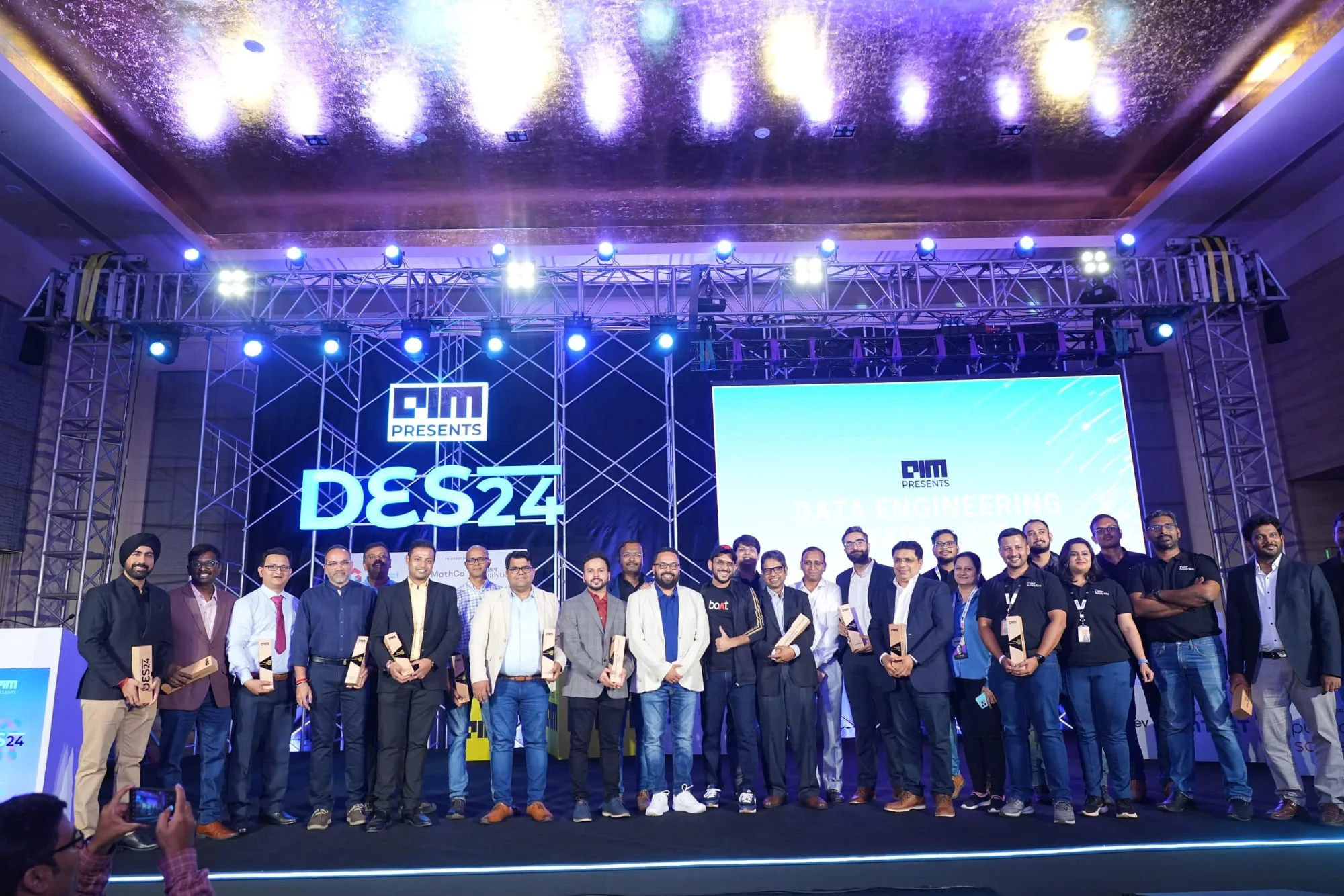 DES award winners on stage